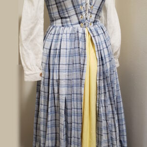 plaid irish dress gown