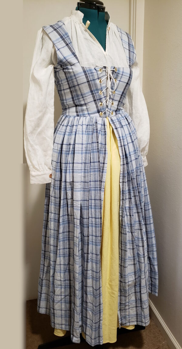 plaid irish dress gown