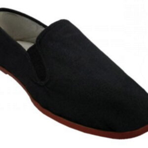 black cotton renaissance shoe